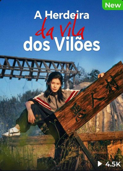 Capa da minisserie A Herdeira da Vila dos Vilões