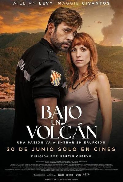 Capa da minisserie Bajo Un Volcan
