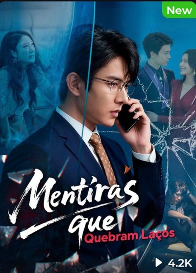 Capa da minisserie Mentiras que Quebram Laços 🫰🏼