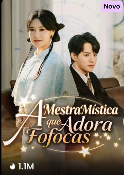 Capa da minisserie A Mestra Mística que Adora Fofocas