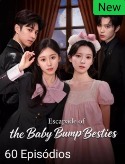 Capa da minisserie Escapada das Melhores Amigas Grávidas