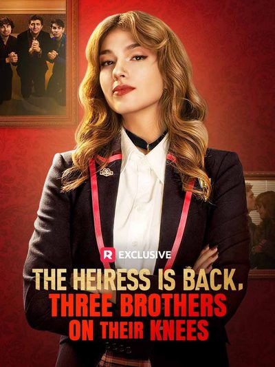Capa da minisserie A Herdeira Está de Volta. Três Irmãos de Joelhos