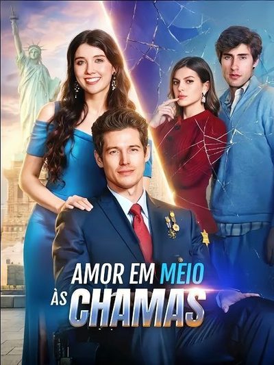 Capa da minisserie Amor em Meio às Chamas