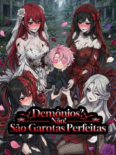 Capa da minisserie Demônios? Não! São Garotas