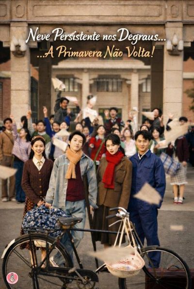 Capa da minisserie Neve Persistente nos Degraus... a Primavera Não Volta!
