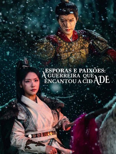 Capa da minisserie Esporas e Paixões: a Guerreira que Encantou a Cidade