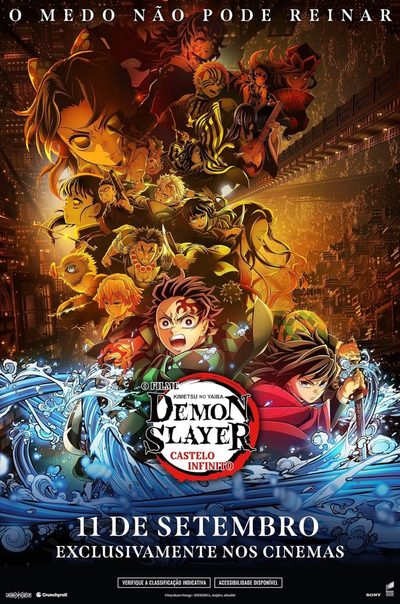 Capa da minisserie Demon Slayer Castelo Infinito
