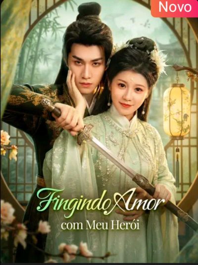 Capa da minisserie Fingindo Amor com Meu Herói
