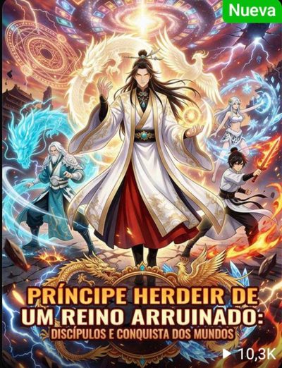 Capa da minisserie Principe Herdeiro de Um Reino Arruinado: Discípulos e Conquista dos Mundos