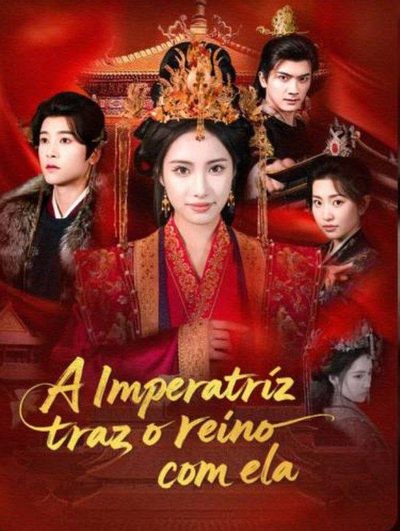 Capa da minisserie A Imperatriz Trás o Reino com Ela