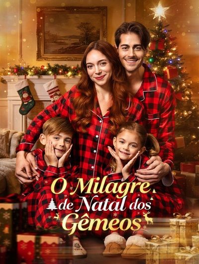Capa da minisserie O Milagre de Natal dos Gêmeos