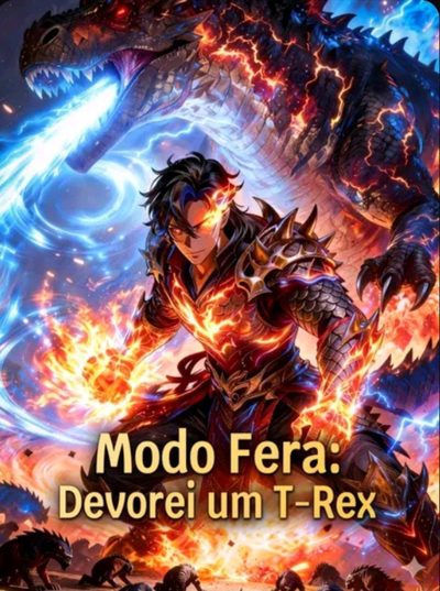 Capa da minisserie Modo Fera: Devorei Um T-rex