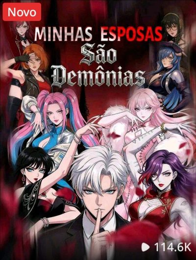 Capa da minisserie Minhas Esposas São Demônias