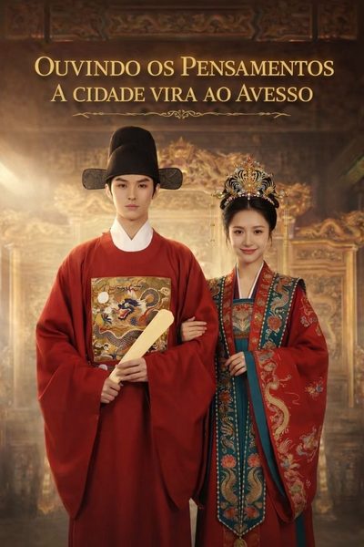 Capa da minisserie Ouvindo os Pensamentos, a Cidade Vira ao Avesso