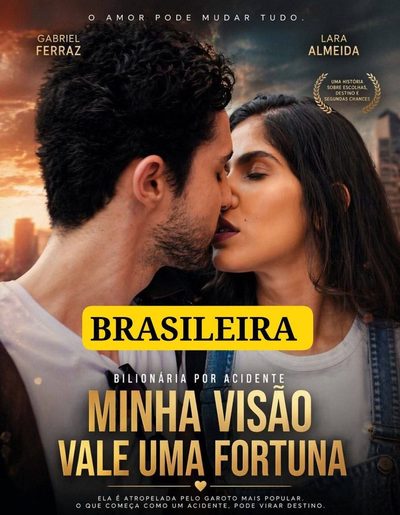 Capa da minisserie Bilionária por Acidente Minha Visão Vale uma Fortuna