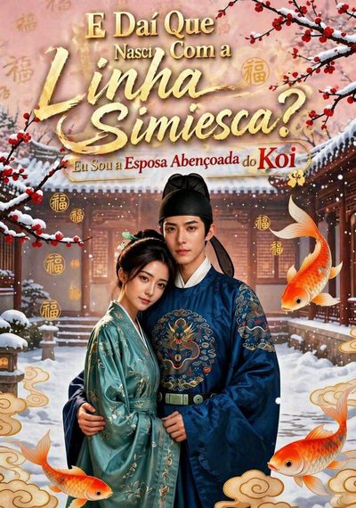 Capa da minisserie E Daí que Nasci com a Linha Simiesca? Eu Sou a Esposa Abençoada do Koi