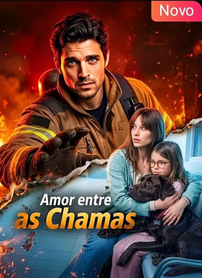 Capa da minisserie Amor Entre as Chamas