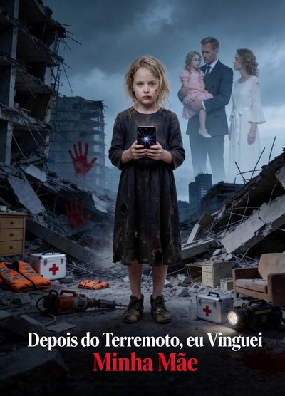Capa da minisserie After the Quake, I Avenged Mom - Depois do Terremoto, Eu Vinguei Minha Mãe (feito por Ia)