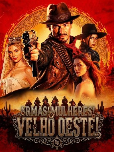 Capa da minisserie Armas! Mulheres! Velho Oeste!
