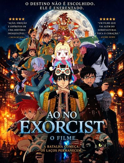 Capa da minisserie Ao no Exorcist: o Filme 👹🔥