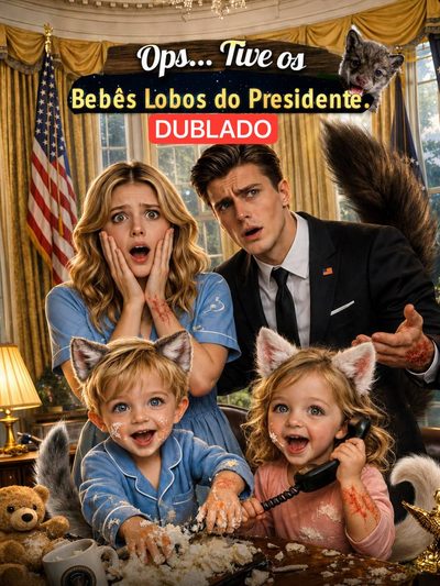 Capa da minisserie Ops... Tive os Bebês Lobos do Presidente.