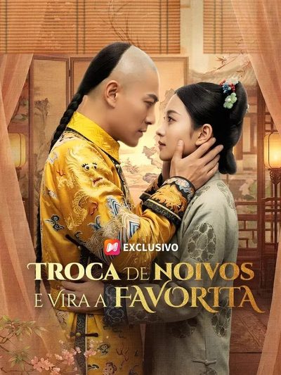 Capa da minisserie Troca de Noivos e Vira a Favorita