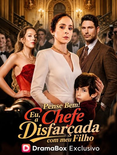 Capa da minisserie Pense Bem Eu, a Chefe Disfarçada com Meu Filhi