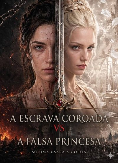 Capa da minisserie A Escrava Coroada Vs a