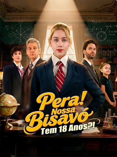 Capa da minisserie Pera! Nossa Bisavó Tem 18 Anos?!