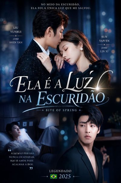 Capa da minisserie Ela É a Luz na Escuridão