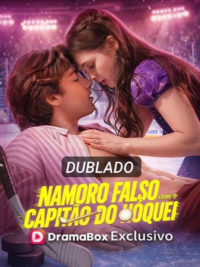 Capa da minisserie Namoro Falso com o Capitão do Hóquei