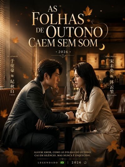Capa da minisserie As Folhas de Outono Caem sem Som