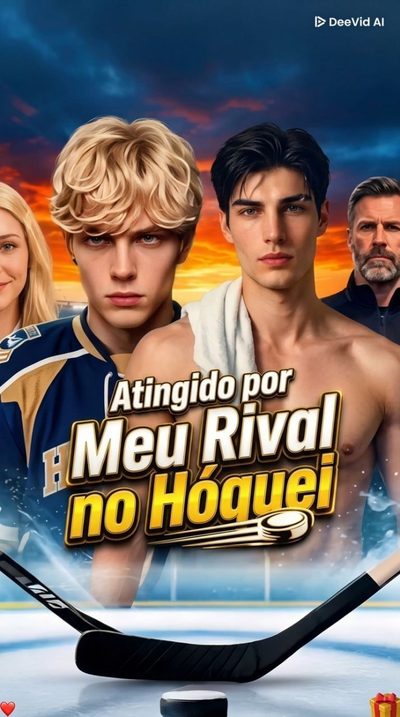Capa da minisserie Atingido por Meu Rival no Hóquei