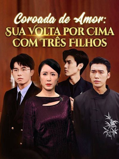 Capa da minisserie Coroada de Amor: Sua Volta por Cima com Três Filhos