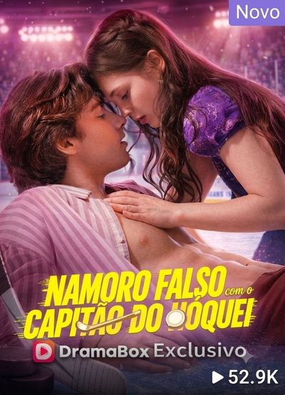 Capa da minisserie Namoro Falso com o Capitão de Hóquei