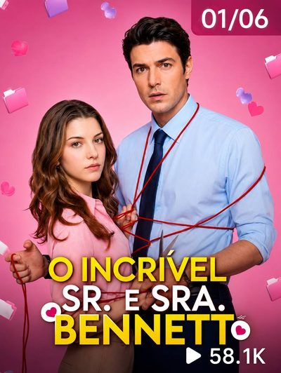 Capa da minisserie O Incrível Sr e Sra Bennett