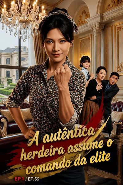 Capa da minisserie A Autêntica Herdeira Assume o Comando da Elite