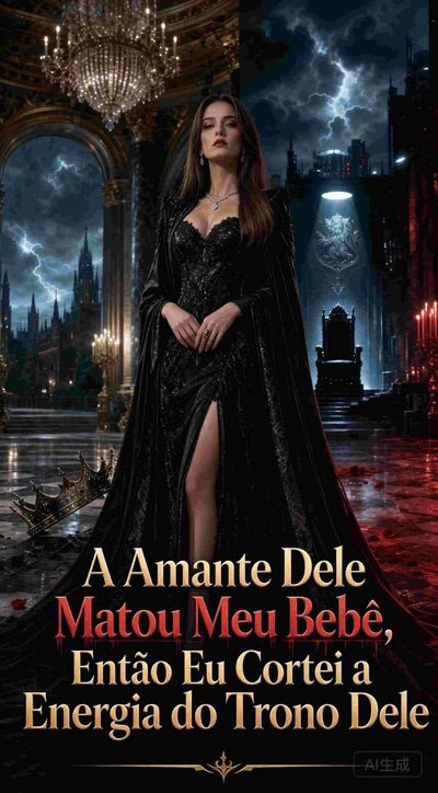 Capa da minisserie A Amante Dele Matou Meu Bebê, Então Eu Cortei a Energia do Trono Dele