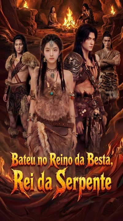 Capa da minisserie Bateu no Reino da Besta, Rei da Serpente